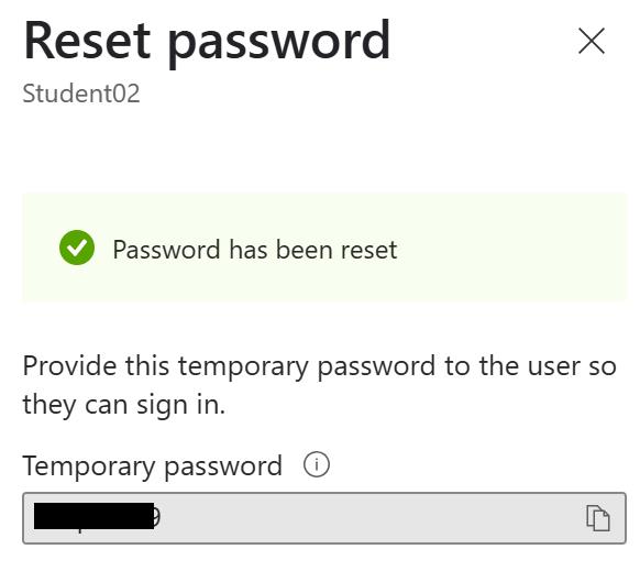 Reset Password Success